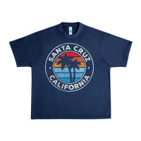 Navy santa cruz california ca vintage graphic retro 70s t shirt Urban Heavy Tee - linhVisuals