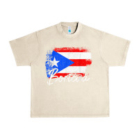 Sandshell puerto rico boricua vintage puerto rican flag pride t shirt Urban Heavy Tee - linhVisuals