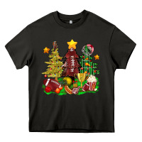 Asphalt christmas with american football trees bbs Heavy Core Tee - BundleAndBundleShop
