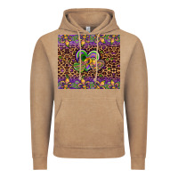 Vintage Coffee mardi gras fleur de lis hearts leopard glitter Vintage Hoodie - Artiststas
