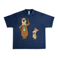 Navy Yogi Bear Urban Heavy Tee - linhVisuals