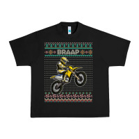 Black christmas motorcycle motocross braap dirt bike xmas Urban Heavy Tee - linhVisuals