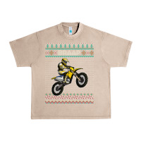 French Oak christmas motorcycle motocross braap dirt bike xmas Urban Heavy Tee - linhVisuals