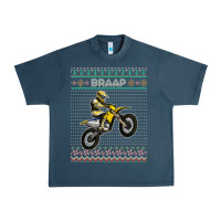 Midnight Navy christmas motorcycle motocross braap dirt bike xmas Urban Heavy Tee - linhVisuals