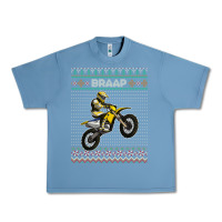Pebble Blue christmas motorcycle motocross braap dirt bike xmas Urban Heavy Tee - linhVisuals