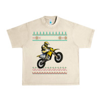Sandshell christmas motorcycle motocross braap dirt bike xmas Urban Heavy Tee - linhVisuals
