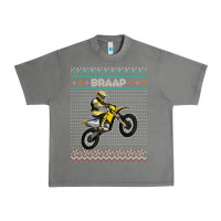 Christmas Motorcycle Motocross Braap Dirt Bike Xmas Urban Heavy Tee | Teevron