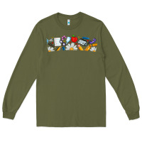 Army Green Best Teacher Ever Long Sleeve Tee - CowhideDigitalArt