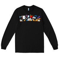 Black Best Teacher Ever Long Sleeve Tee - CowhideDigitalArt