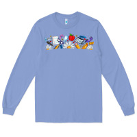 Colony Blue Best Teacher Ever Long Sleeve Tee - CowhideDigitalArt