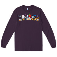 Plum Best Teacher Ever Long Sleeve Tee - CowhideDigitalArt