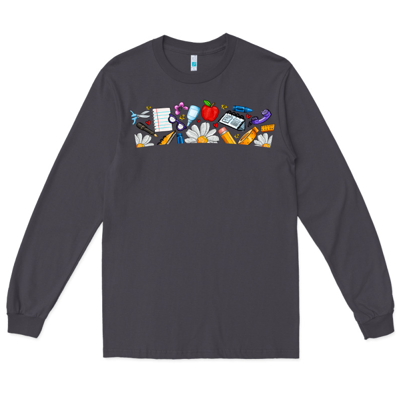 Best Teacher Ever Long Sleeve Tee by CowhideDigitalArt | Teevron