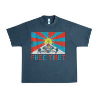 Midnight Navy free tibet Urban Heavy Tee - linhVisuals