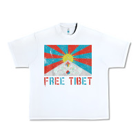 White free tibet Urban Heavy Tee - linhVisuals