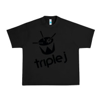 Black triple j Urban Heavy Tee - linhVisuals