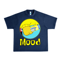 Navy twisted tea mood Urban Heavy Tee - linhVisuals