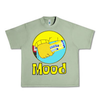 Oil Green twisted tea mood Urban Heavy Tee - linhVisuals