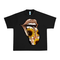 Black Leopard Sunflower Tongue Urban Heavy Tee - Jasminsmagicworld