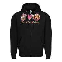 Black Peace Love Labrador Zipper Hoodie - Jasminsmagicworld
