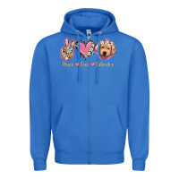True Royal Peace Love Labrador Zipper Hoodie - Jasminsmagicworld