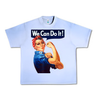 Grape Ice rosie the riveter poster we can do it feminist retro Urban Heavy Tee - linhVisuals
