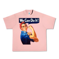 Salmon rosie the riveter poster we can do it feminist retro Urban Heavy Tee - linhVisuals