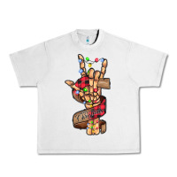 Lunar Rock merry christmas skeleton hand Urban Heavy Tee - CowhideDigitalArt