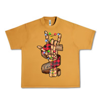 Peanut Butter merry christmas skeleton hand Urban Heavy Tee - CowhideDigitalArt