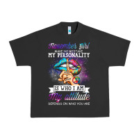 Pigment Black november girl make no mistake my personality funny Urban Heavy Tee - linhVisuals