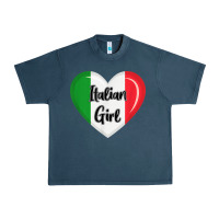 Midnight Navy italy flag for women italian girl Urban Heavy Tee - linhVisuals
