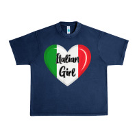 Navy italy flag for women italian girl Urban Heavy Tee - linhVisuals