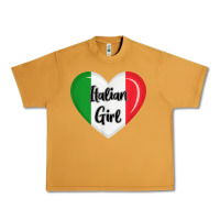 Peanut Butter italy flag for women italian girl Urban Heavy Tee - linhVisuals