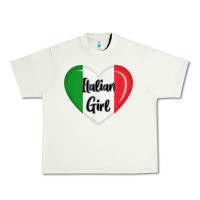 Pistachio italy flag for women italian girl Urban Heavy Tee - linhVisuals