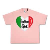 Salmon italy flag for women italian girl Urban Heavy Tee - linhVisuals