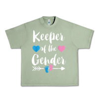 Oil Green keeper of the gender reveal tee shirt girl or boy blue pink Urban Heavy Tee - linhVisuals