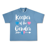 Pebble Blue keeper of the gender reveal tee shirt girl or boy blue pink Urban Heavy Tee - linhVisuals