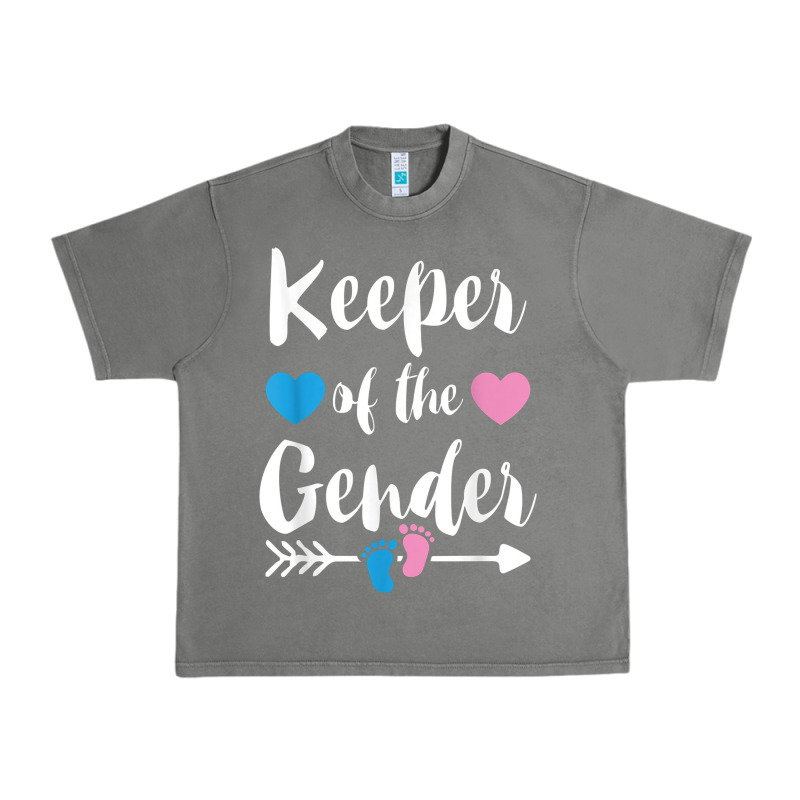 Keeper Of The Gender Reveal Tee Shirt Girl Or Boy Blue Pink Urban Heavy Tee by linhVisuals | Teevron