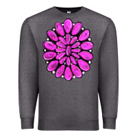 Charcoal Heather pink gemstone Premium Sweatshirt - RanaPortraitStore
