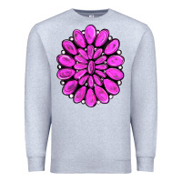 Heather Grey pink gemstone Premium Sweatshirt - RanaPortraitStore