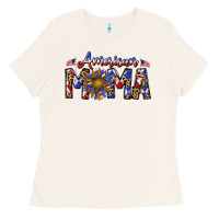 Bone American mama Ladies Tee - CowhideDigitalArt
