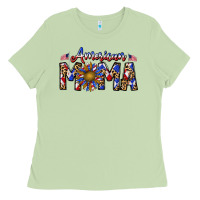 Matcha American mama Ladies Tee - CowhideDigitalArt