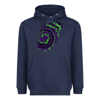 Navy tie dye patch Heavyweight Hoodie - RanaPortraitStore