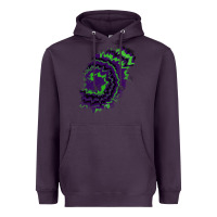 Plum tie dye patch Heavyweight Hoodie - RanaPortraitStore