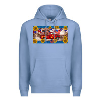 Colony Blue 4th of july truck cow license plate Premium Hoodie - BarkalooDesign