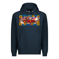 Navy 4th of july truck cow license plate Premium Hoodie - BarkalooDesign
