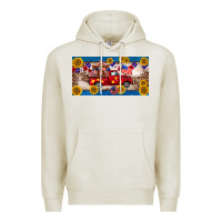Oatmeal Heather 4th of july truck cow license plate Premium Hoodie - BarkalooDesign