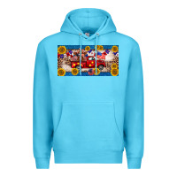 Ocean Blue 4th of july truck cow license plate Premium Hoodie - BarkalooDesign