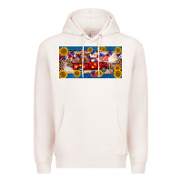 Pale Pink 4th of july truck cow license plate Premium Hoodie - BarkalooDesign
