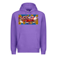 Purple 4th of july truck cow license plate Premium Hoodie - BarkalooDesign