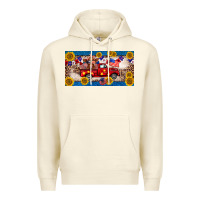 Sandshell 4th of july truck cow license plate Premium Hoodie - BarkalooDesign